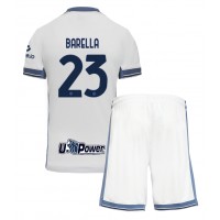 Inter Milan Nicolo Barella #23 Bortatröja Barn 2024-25 Kortärmad (+ Korta byxor)